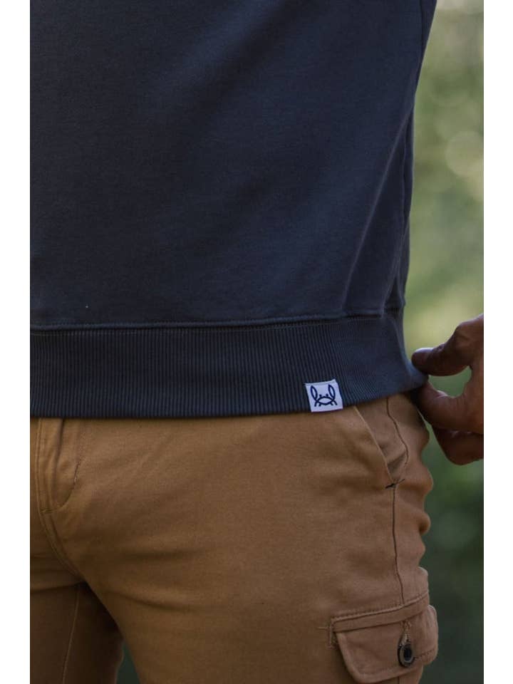 Custi Mikelo: Men's Clothing & Christmas Gifts - Wholesale Sweatshirt - Men's - Peach Touch Sweatshirt | Ash Gray2