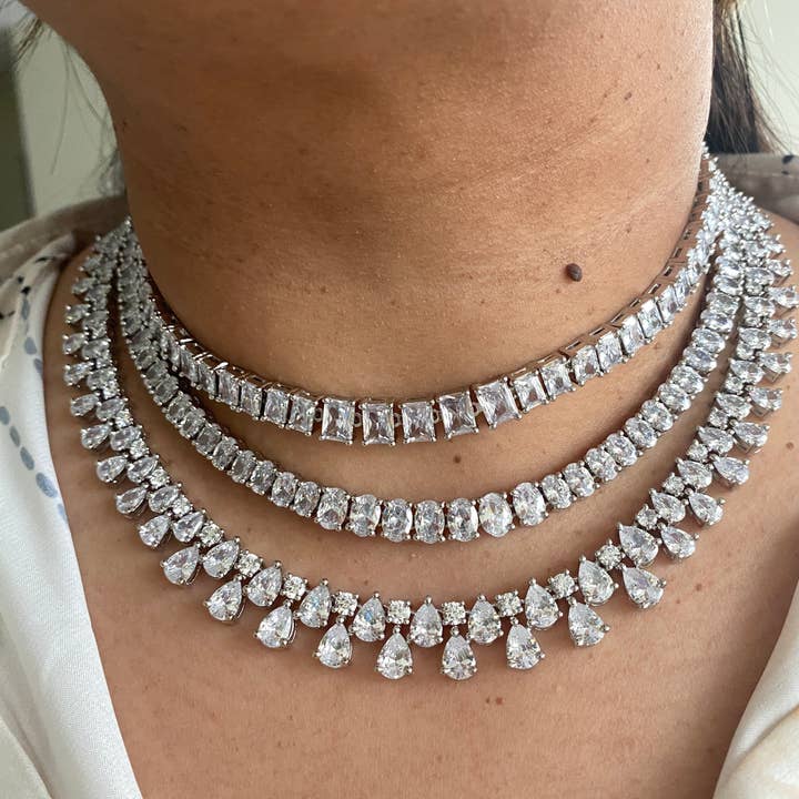 Vinnis Jewelry - Wholesale Jewelry Set - Majestic Cascade Bridal Necklace Set6