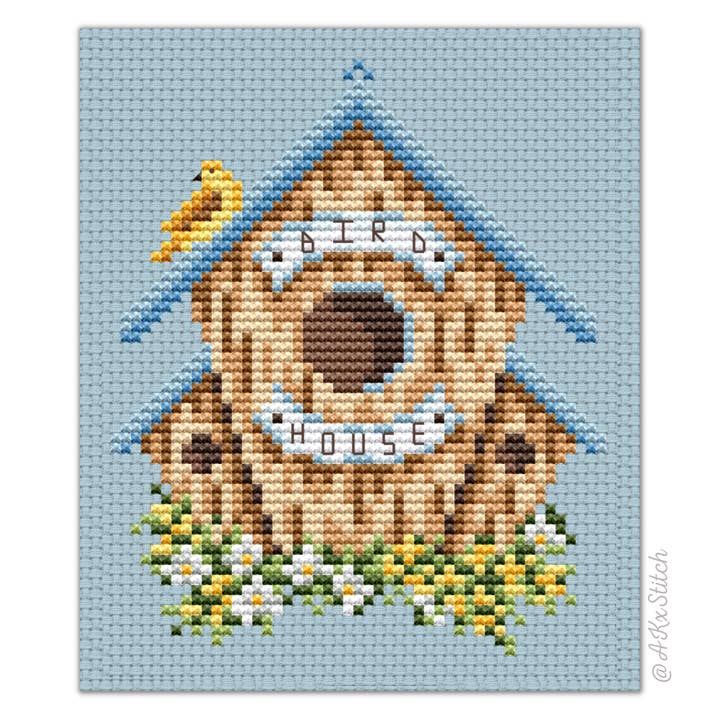 Birdhouse Sampler 02 Korsstygnsats för wholesale av AKxStitch