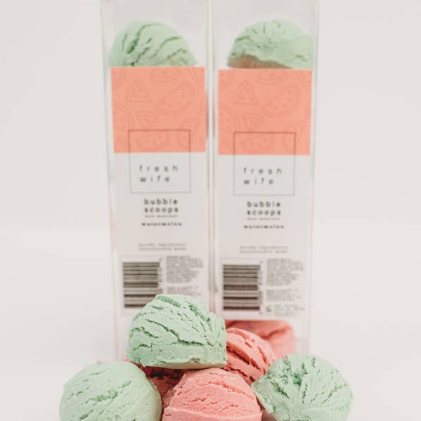 The Fresh Wife Soap Company - Wholesale Bubble Bath - Mini Bubble Scoops - Watermelon