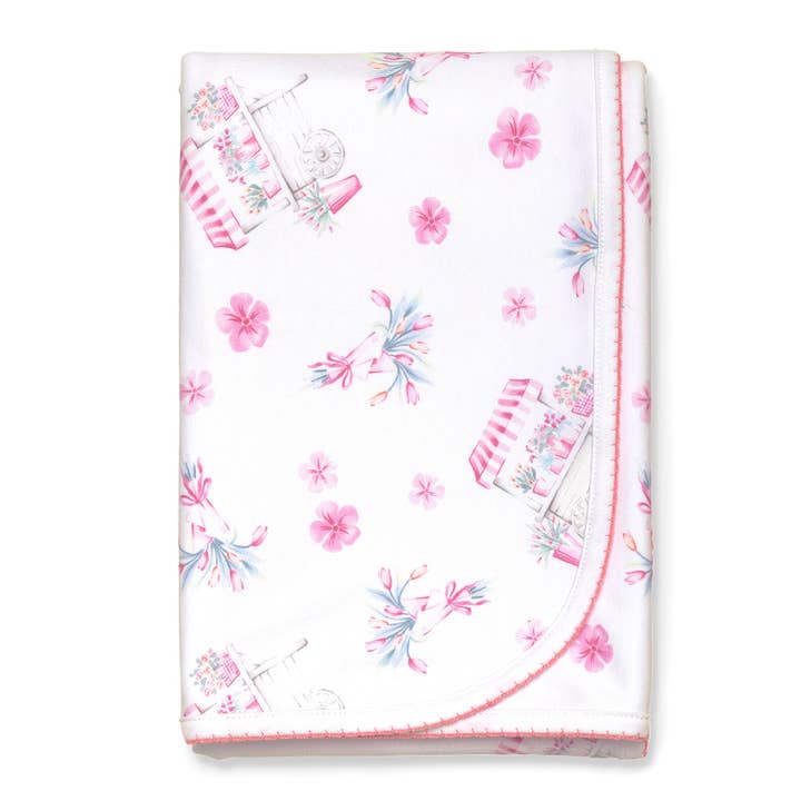 Flower Cart Blanket for wholesale by Lavender Bow