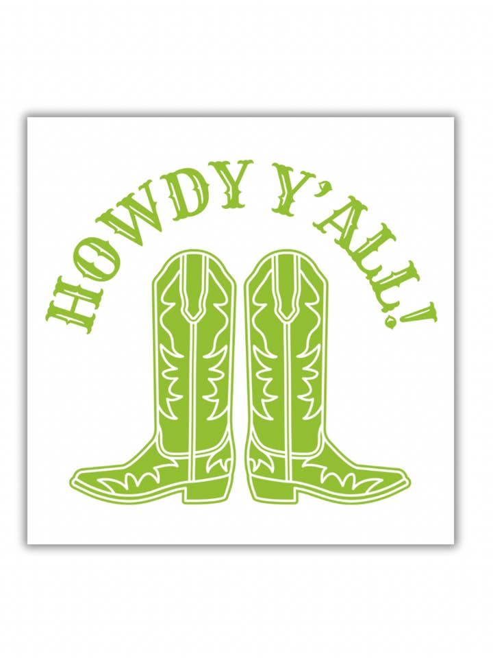 Howdy Y'all Paper Party Napkins for wholesale by perk