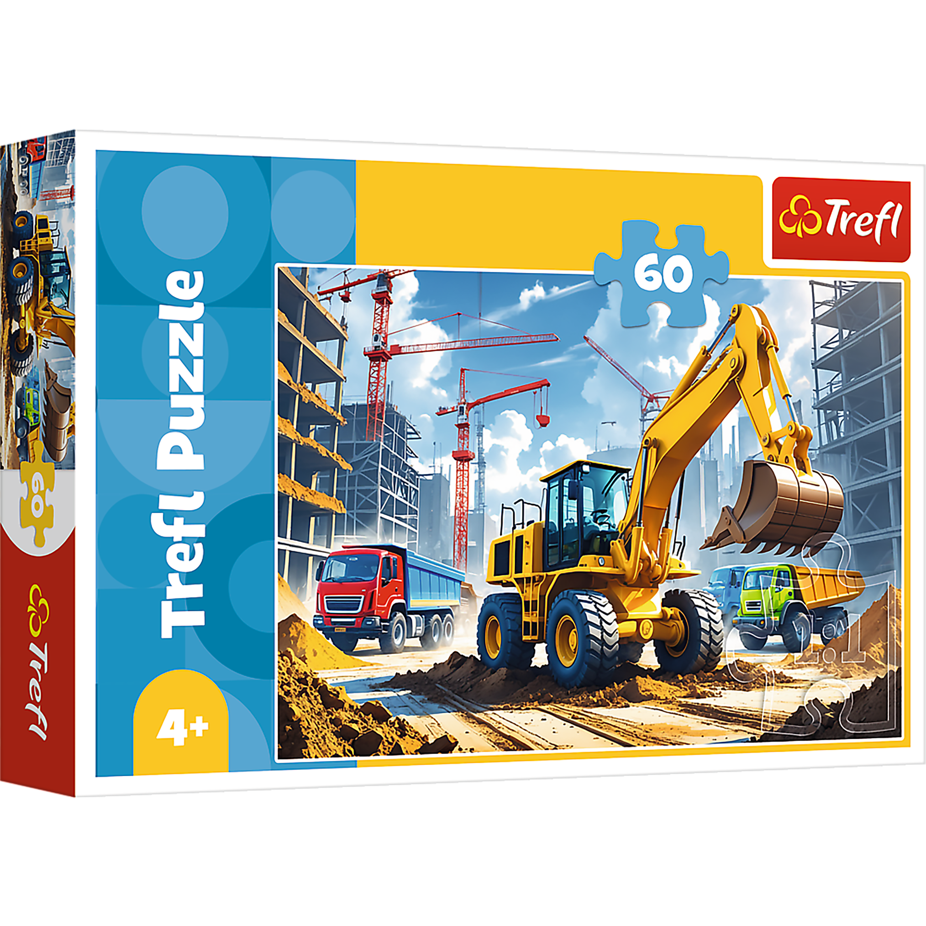 Trefl USA - Wholesale Puzzle - Kids - Trefl Kids  Backhoe Loader Tractor 60 Piece Puzzle0