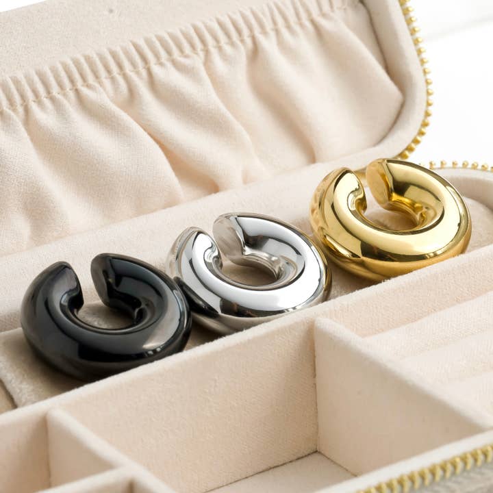 Blueyejewelry - Wholesale Cuff/Wrap Earrings - Oversized Chunky Ear Cuffs - Bold Stainless Steel Ear Cuffs1