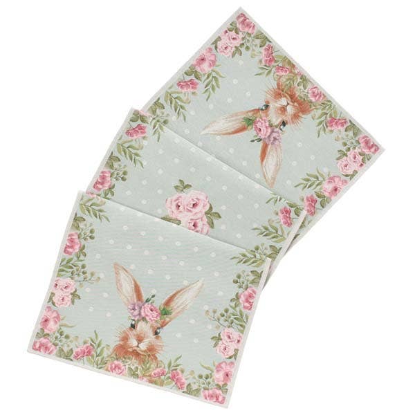 Tafelloper met Bunny and Rose Blooms voor wholesale door Rennie & Rose