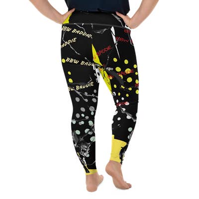 Sarah Luxx Apparel - Wholesale Athletic/Lounge Leggings - Women's - Raw BBW Baddie Leggings Plus Size