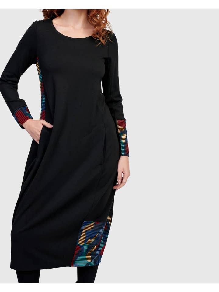Riley Crew Cocoon Dress, Ocean for wholesale on Faire