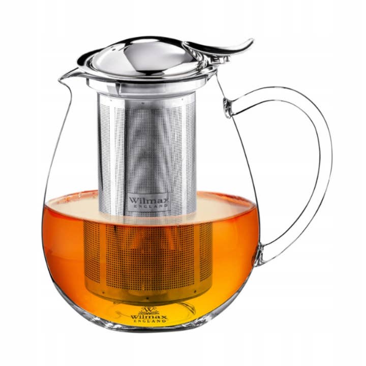Teiera in vetro borosilicato trasparente (1300 ml) - Collezione Thermo Glass Wilmax Europe per la vendita all'ingrosso da parte di Wilmax Europe