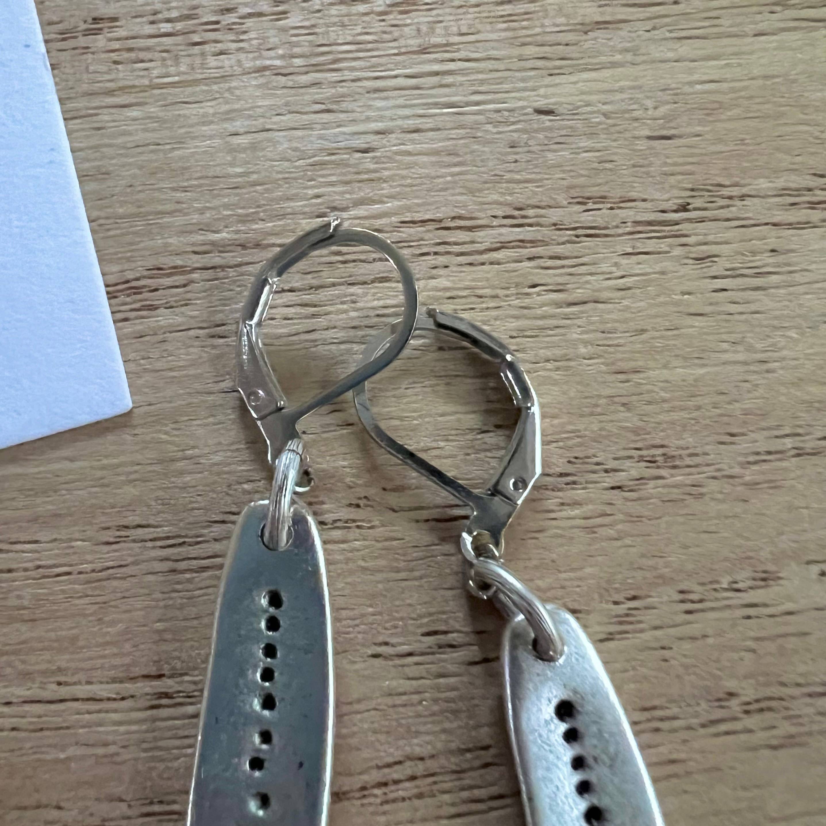 Nellie Pratt Artisan Jewelry - Wholesale Dangle Earrings - Crush silver dangle statement earrings3