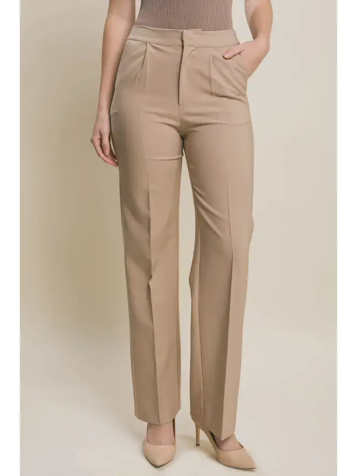 42POPS - Vente Pantalon – femme - Pantalon habillé coupe régulière avec dos élastique10