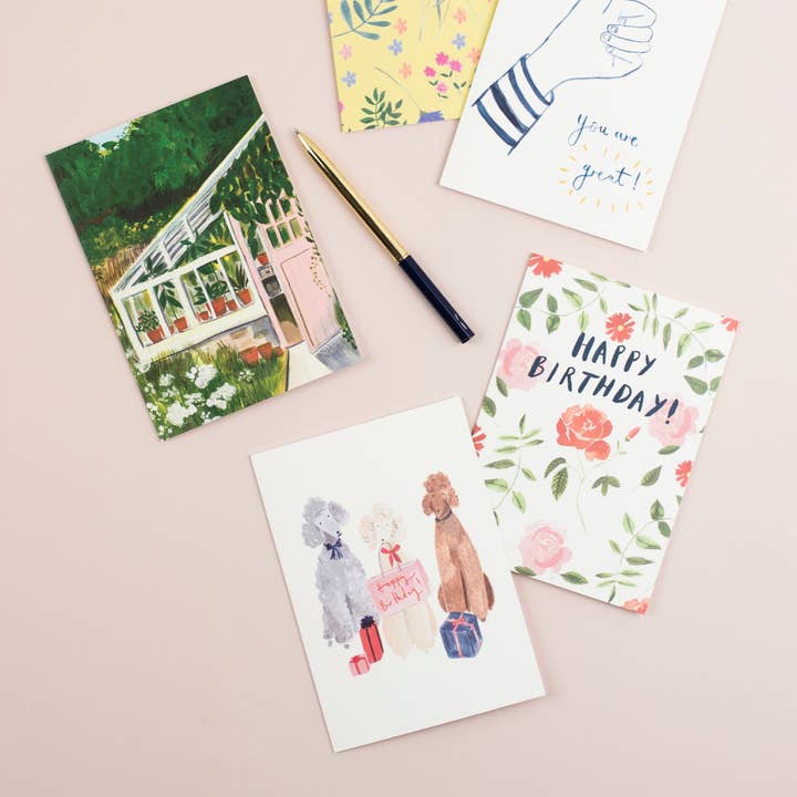 Peggy & Kate - Wholesale Birthday Card - Party Puppers Card | Poodles Card | Dog Lover | Funny Dogs2