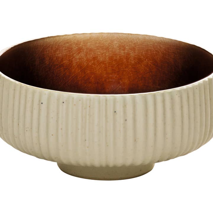 21cm Brown Round Relief Bowl - Nara Collection for wholesale by Bauscher Hepp