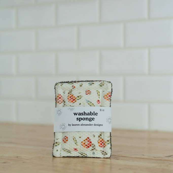 Wasbare Spons - Park van Rozen voor wholesale door Lauren Alexander Designs