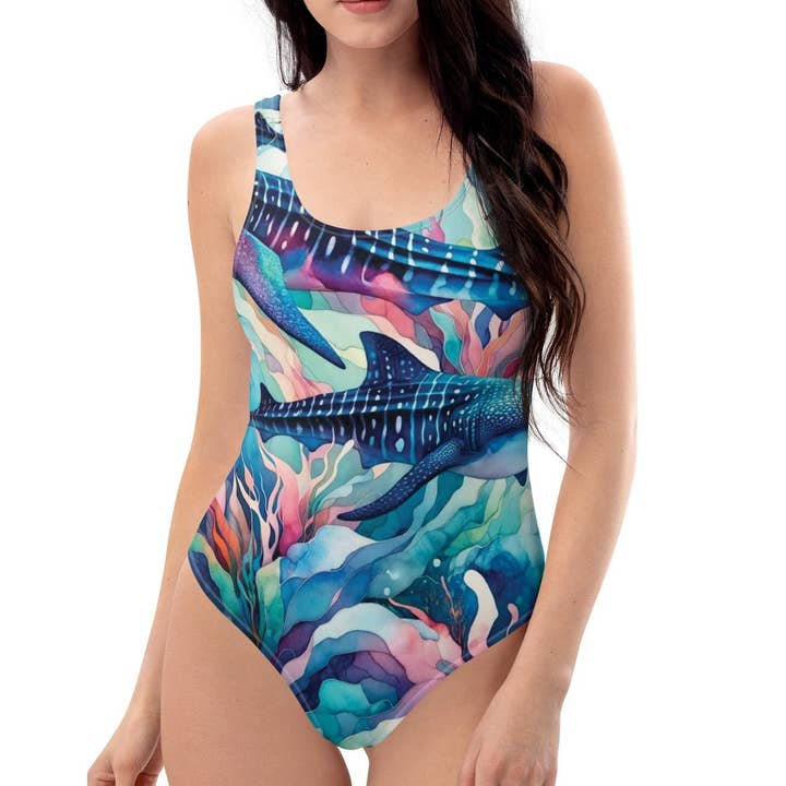 Elektrisk valhaj baddräkt i ett stycke♻️ för wholesale av The Dive Compass