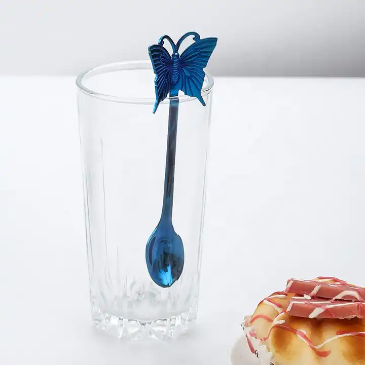 Sostraw & SmartThings - Wholesale Table Spoon (Cutlery) - Butterfly Spoon - For Tea, Coffee or Dessert - 4 colors1