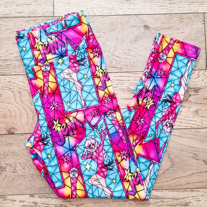 Vetro Oltraggioso (Semi-Esclusivo) - Leggings Vivaci Artigianali di Alta Qualità per la vendita all'ingrosso da parte di Beautifully Unique® Bootique