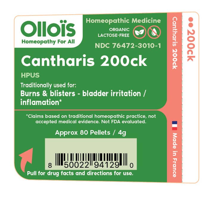 Ollois - Wholesale Oral Supplement/Vitamin - Olloïs Cantharis 200CK Lactose Free Organic kosher, 80 ct1