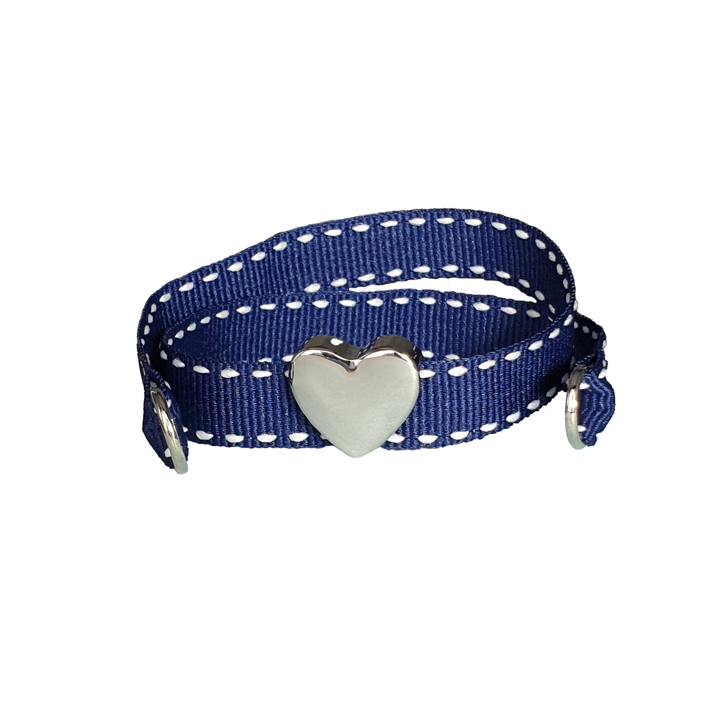 Smartever Srl - Wholesale Charm/Dangle Bracelet - PALLADIUM BLUE HEART BRACELET