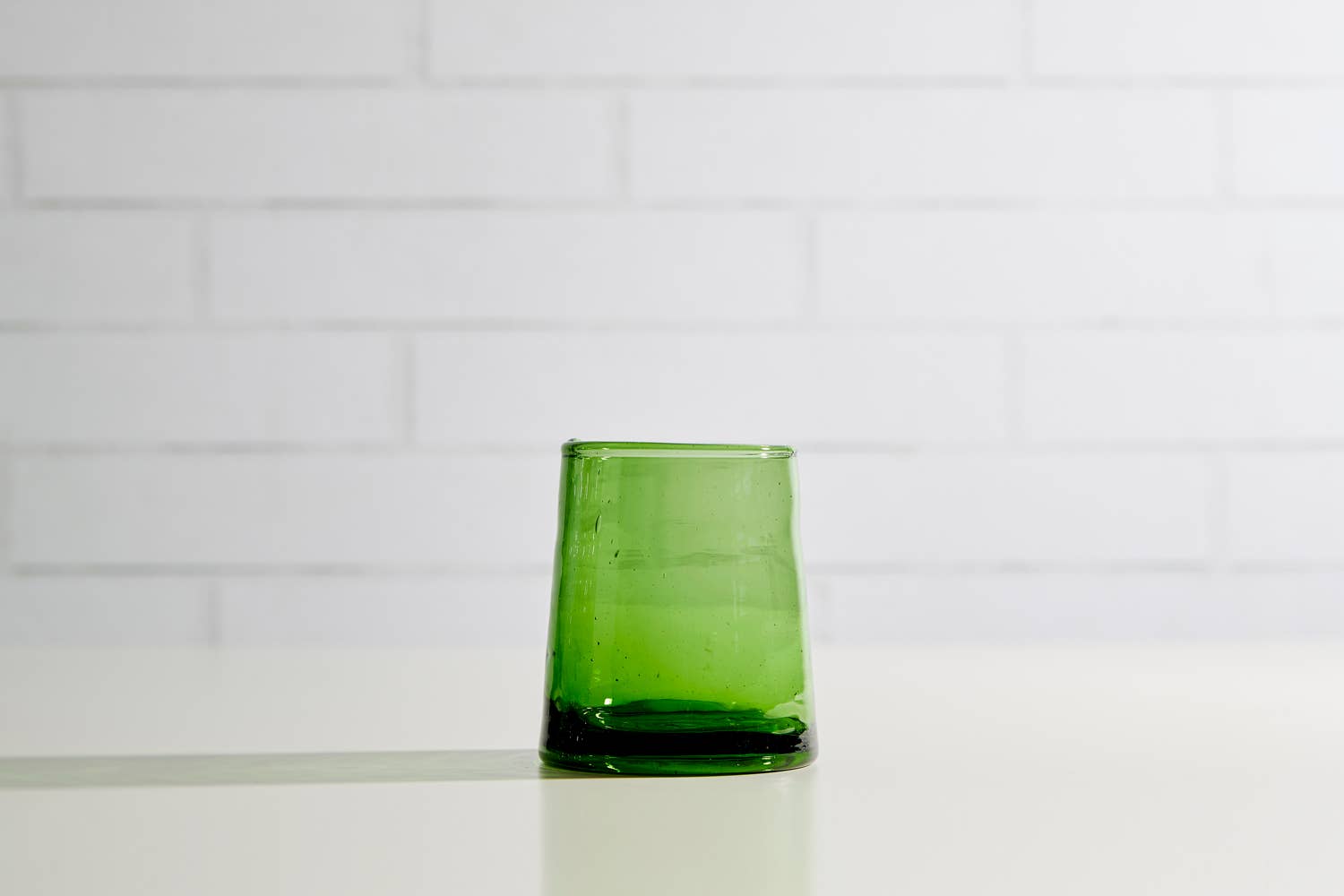 Verve Culture - Wholesale Drinking glass/cup - Moroccan Cone Glassware Small - Green5