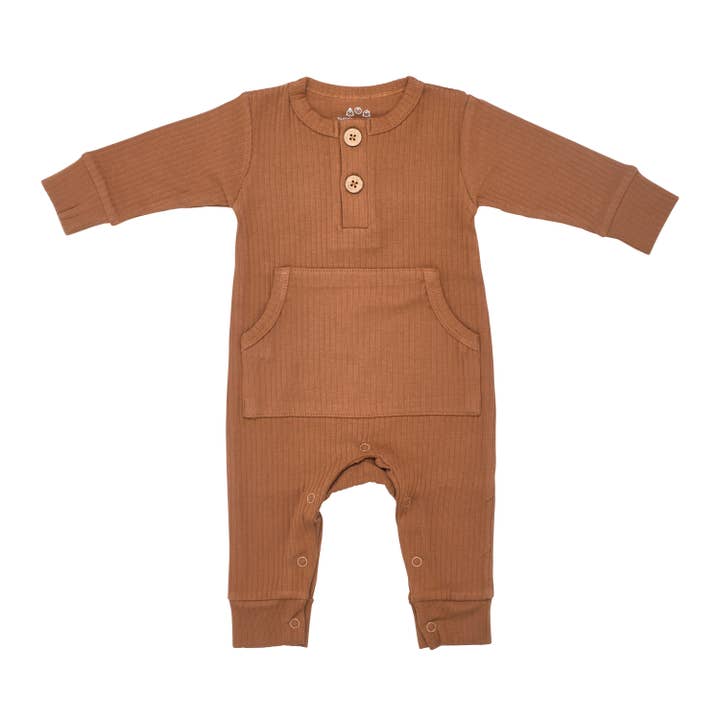 Three Little Tots - Wholesale Rompertje - Baby - Baby ribgebreide romper met zakken2
