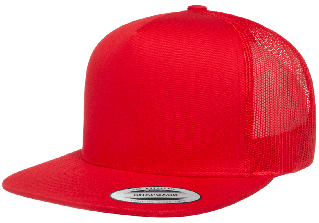 The Park Wholesale - Vente Casquette de camionneur – unisexe - Casquette Yupoong 6006 Classic Trucker Snapback, casquette à visière plate avec dos en maille - YP Classics®3