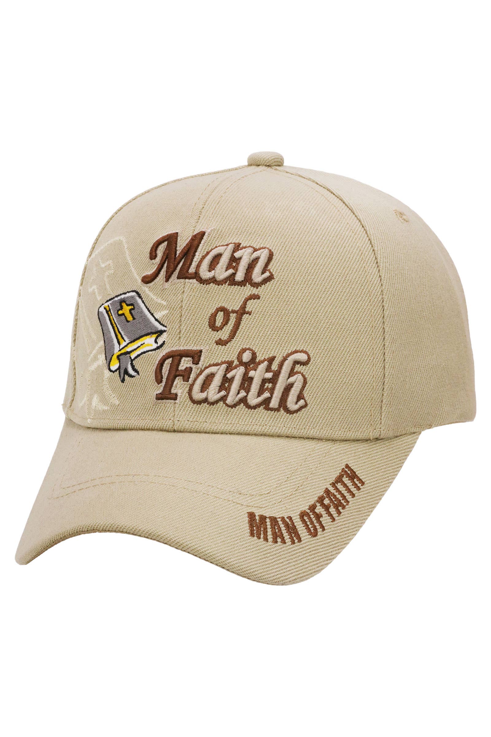 Cap Zone - Wholesale Baseball Cap - Men's - Man Of Faith Proverbs Velcro Back Baseball Cap4