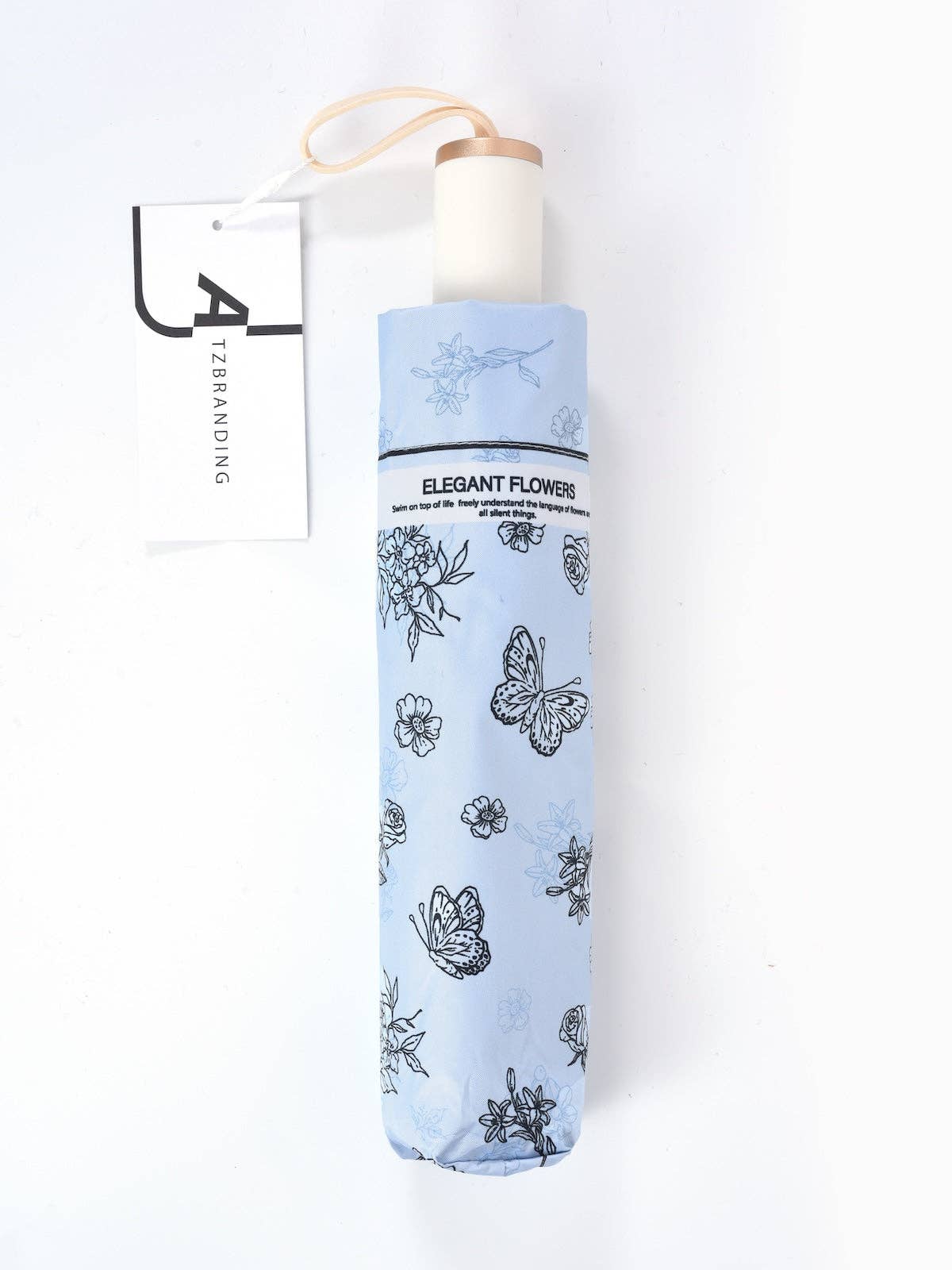 Funkyrel® Atzbranding Limited - Vendita all'ingrosso Ombrello - Donna - Rano – Ombrello con Stampa di Fiori Eleganti3