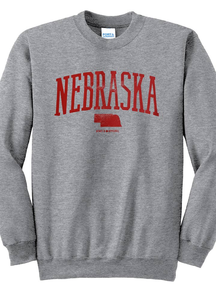 Nebraska Tall Arch Sweatshirt for wholesale by Stated Brands