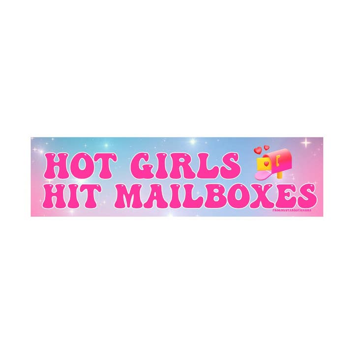 Hot Girls Hit Mailboxes for wholesale by Frog Mustard Stickers
