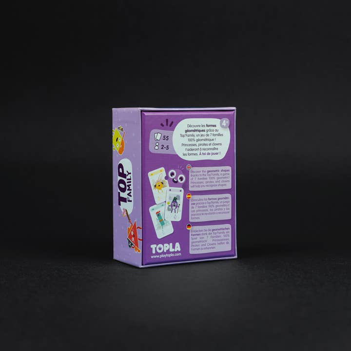 Topla - Venta al por mayor Juegos de cartas - Juego Top'Family de 7 familias geométricas