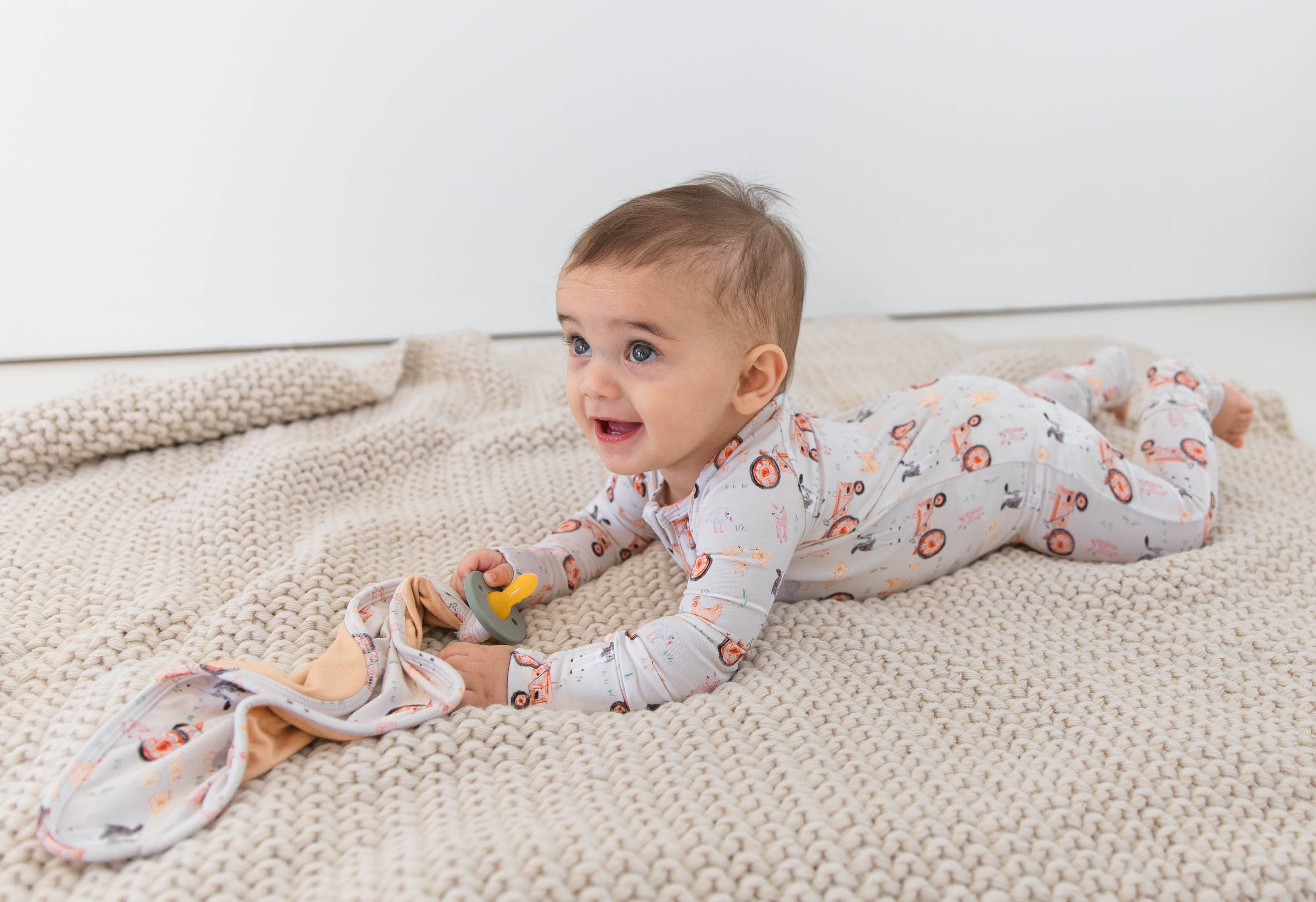 Modern Roots Kids Co. - Wholesale Sleepsuit - Baby - Bamboo Sleeper | down on the farm2