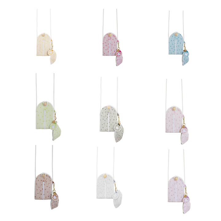 Phone Pouch Set - Stitched Polka Dots Re-Rope (Various) for wholesale by Mia Mélange