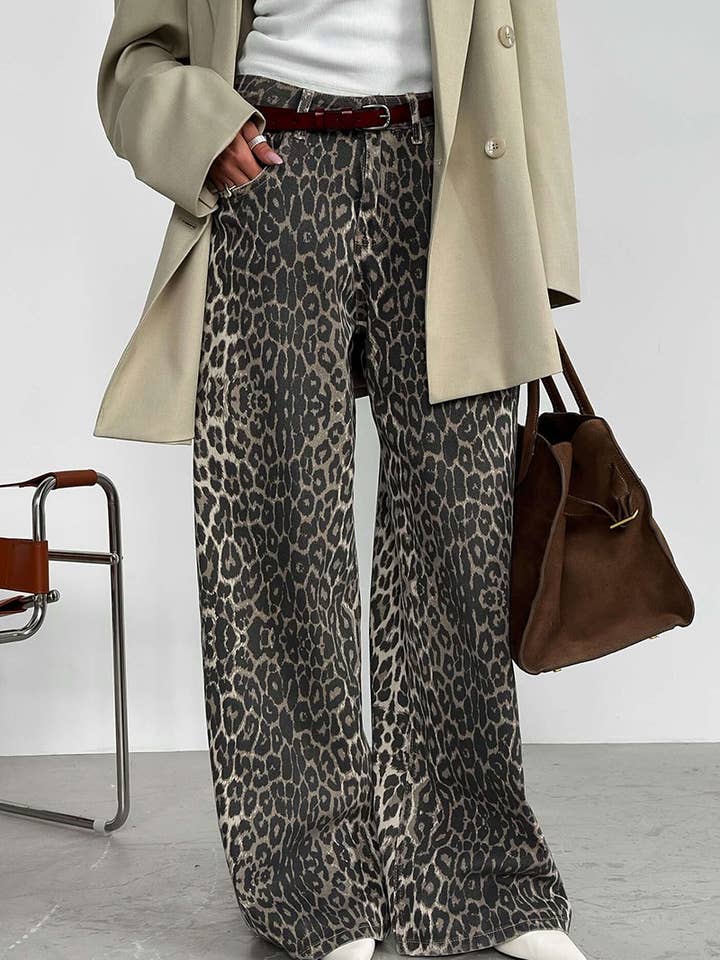 CWBMP0181_FALL CASUAL LEOPARD PRINT WIDE-LEG PANTS for wholesale on Faire