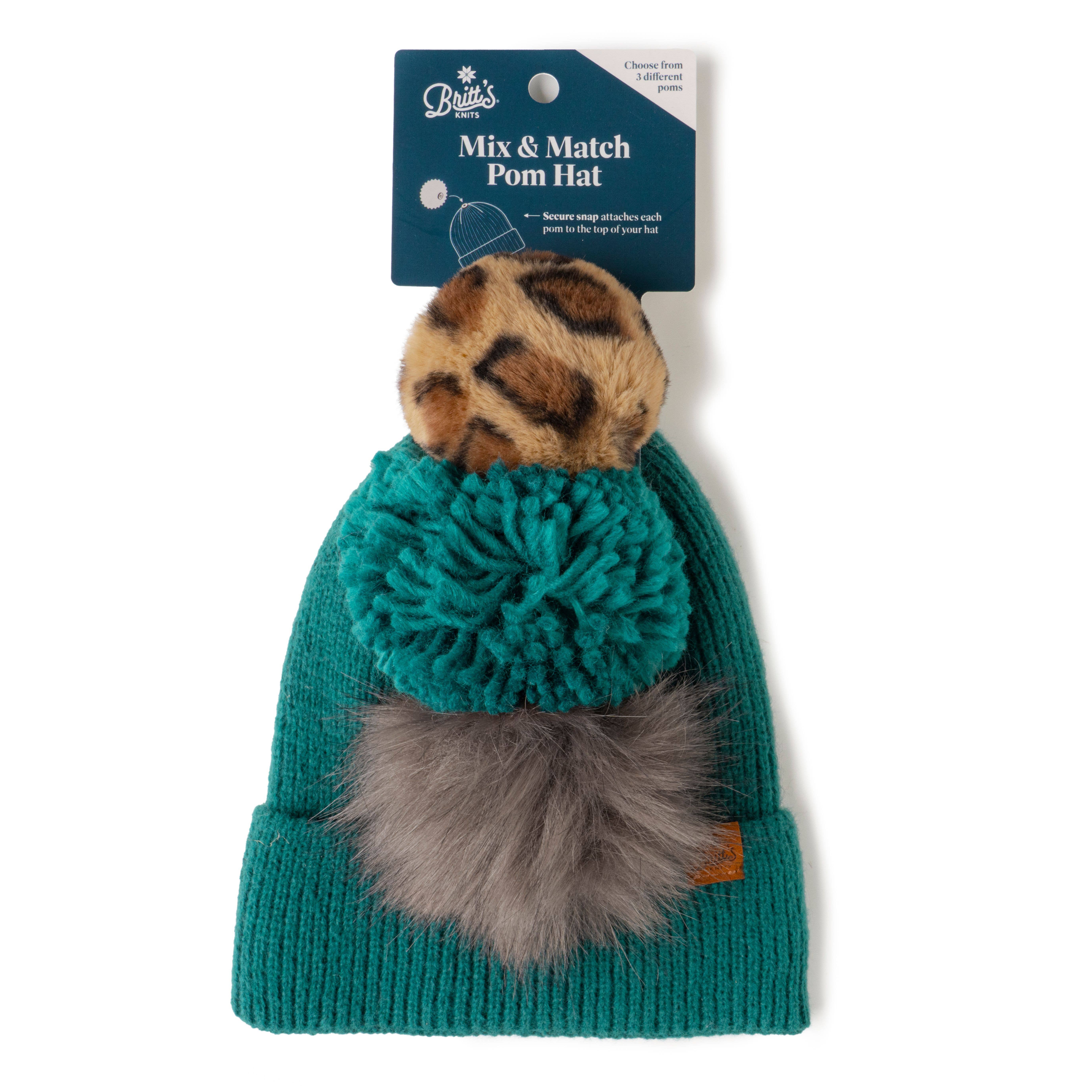 DM Merchandising – wholesale Beanie – Women's – Britt's Knits Snap To It Mix & Match Pom Hat Open Stock3