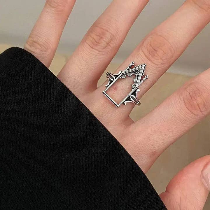 Gothic Arch Window Sterling Silver Ring for wholesale by ARTEMIS
