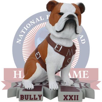 Bully XXII Mississippi State Bulldogs Live Bulldog Wackelkopf für den Großhandel von National Bobblehead Hall of Fame and Museum