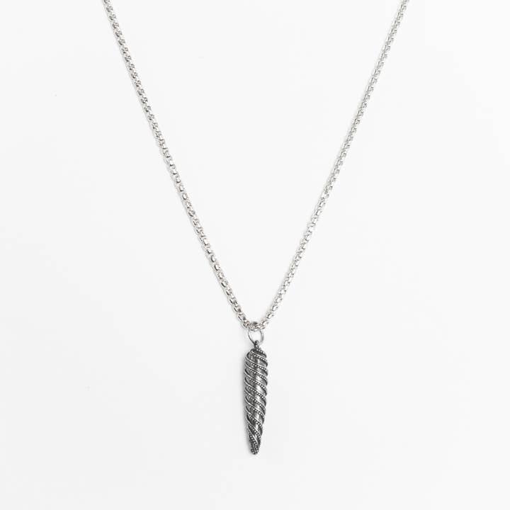 Sterling Silver Twisted Horn halsband för wholesale av Apollis