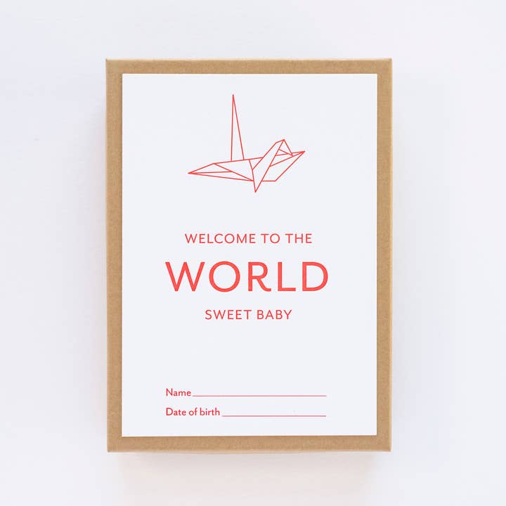 Origami-Baby-Meilenstein-Set für den Großhandel von Pistachio Press