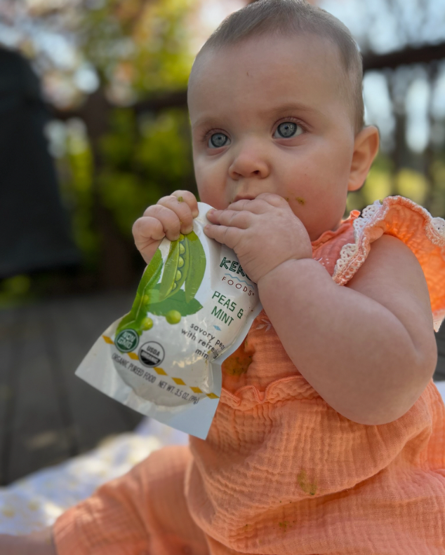 Kekoa Foods - Wholesale Baby Food - Peas & Mint Squeeze Pouch, 100% Organic Vegetarian Baby Food Purée4