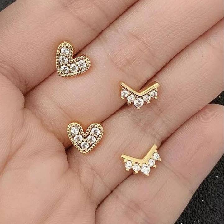 Sahira Jewelry Design - Wholesale Stud/Post Earrings - Vivi Studs1