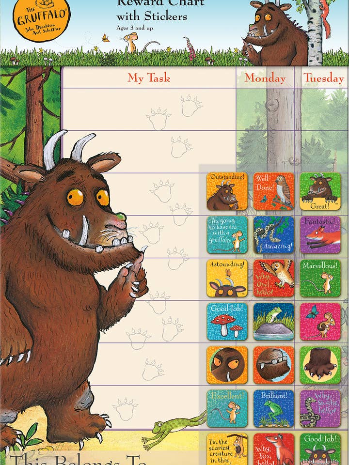Gruffalo-belöningsschema för wholesale av Paper Projects Ltd