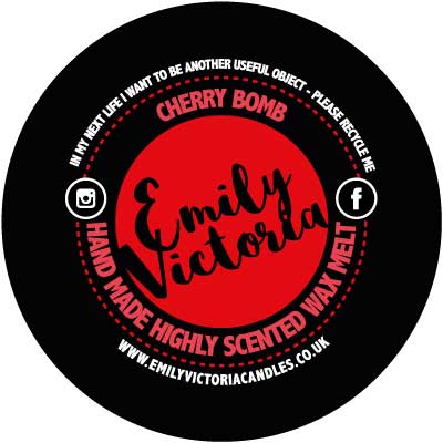 Cherry Bomb Wax Melt for wholesale by Emily Victoria Candles
