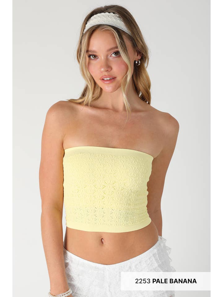 NIKIBIKI - Wholesale Bustier - Women's - NS8376 - Floral Lace Tube Top30