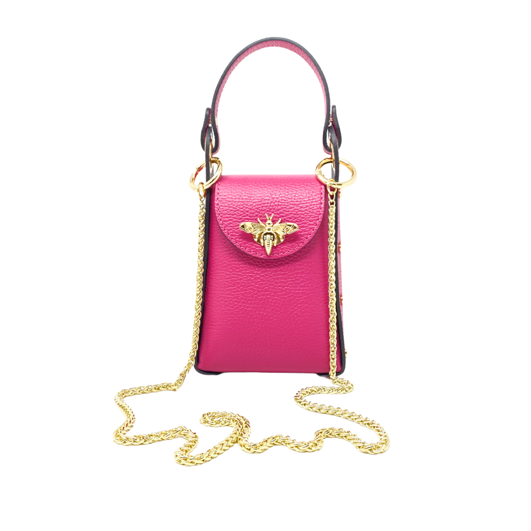 German Fuentes Handbags - Wholesale Crossbody Bag - Women's - GF1080 GENUINE ITALIAN LEATHER BUTTERFLY CLUTCH + CROSSBODY0