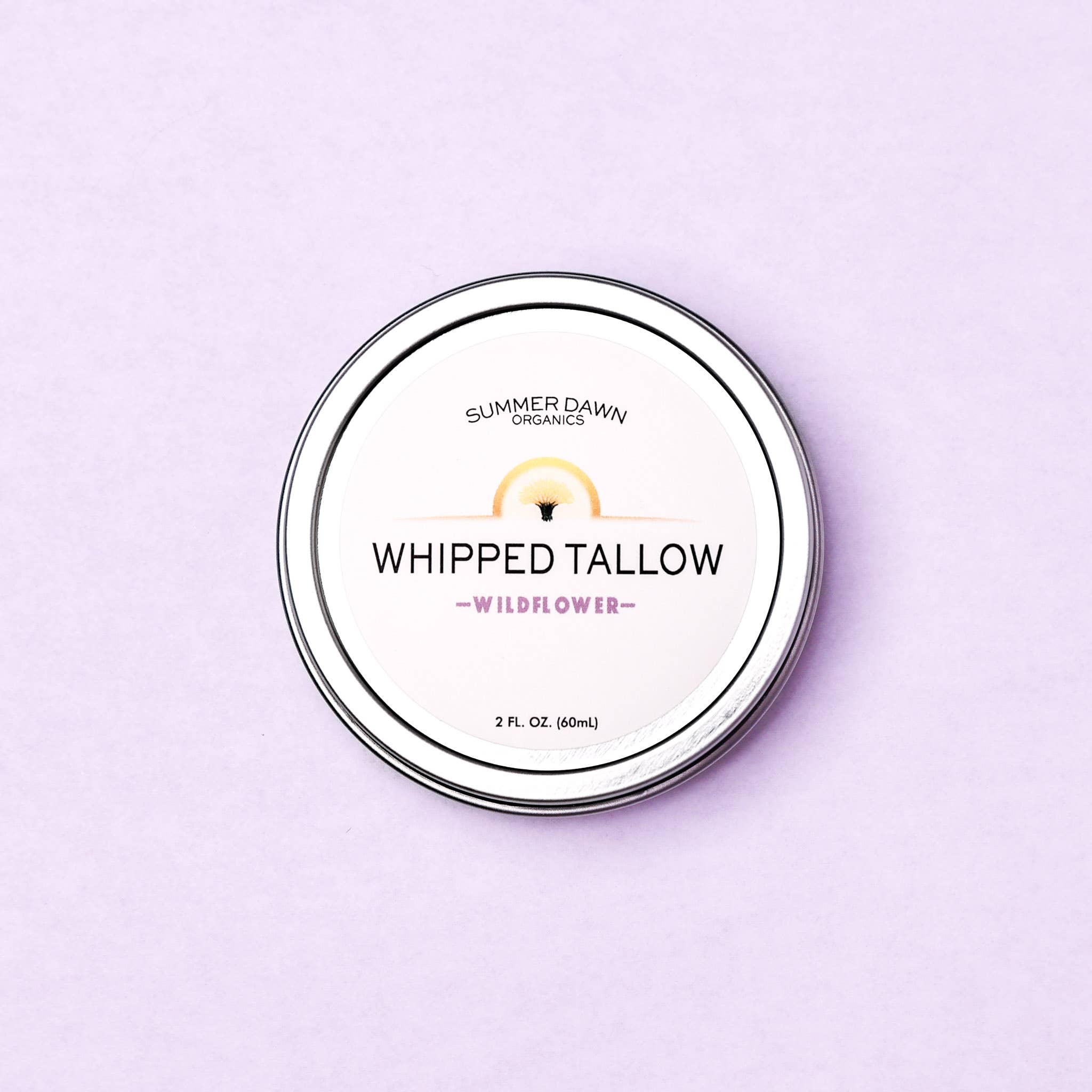 Summer Dawn Organics – wholesale Body balm/butter – 2oz Whipped Tallow - Wildflower0