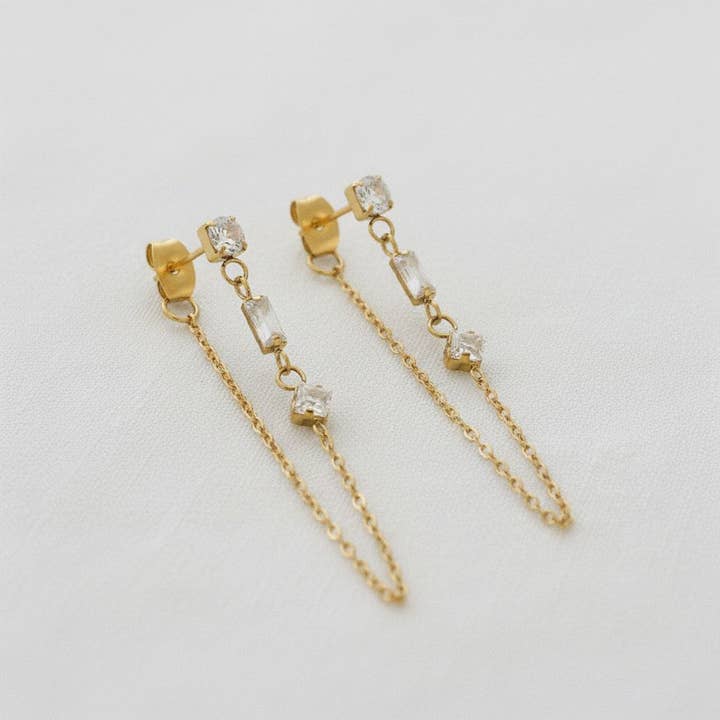 paperln - Wholesale Dangle Earrings - Geometric Chain Drop Earrings