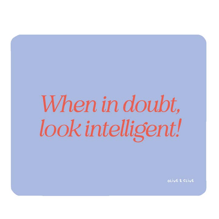 Look Intelligent - 23 x 19cm Soft Mouse Mat for wholesale by Olive and Clive