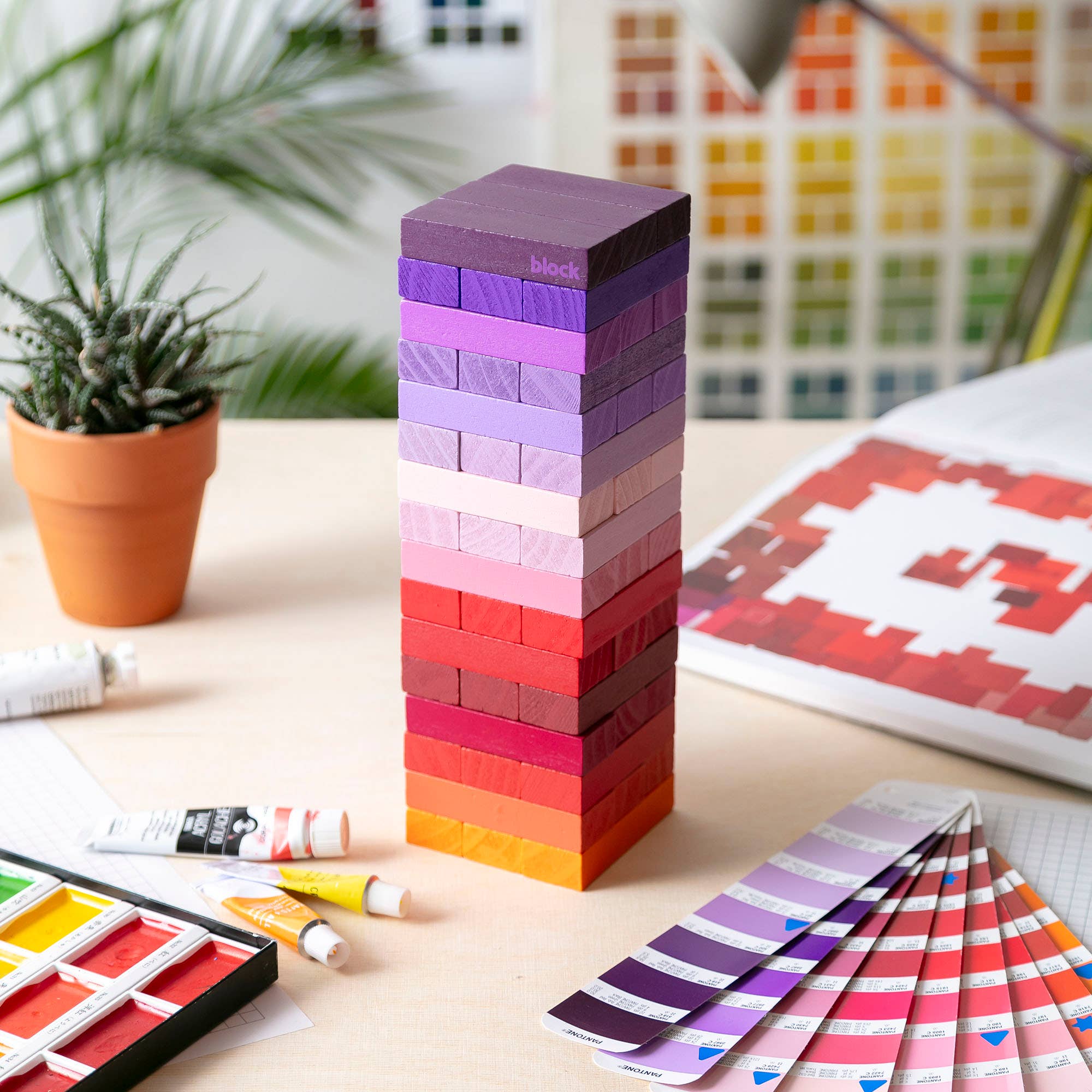 Block Design - Wholesale Stacking Game - Gradient Tower8