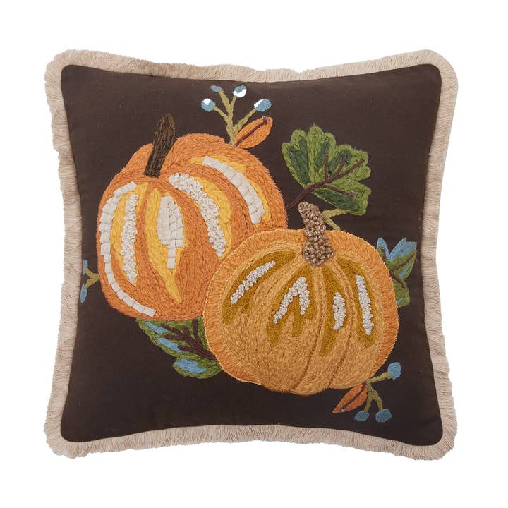 Harvest Brown Pumpkin Duo Pillow for wholesale by Peking Handicraft