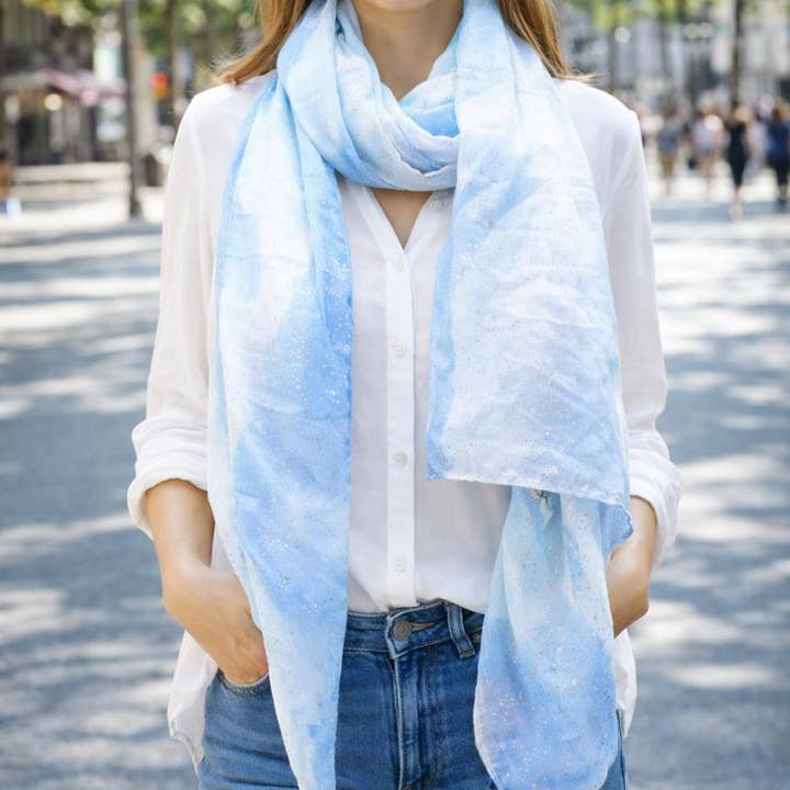 Women's scarf with golden lurex for wholesale by Reference Mode